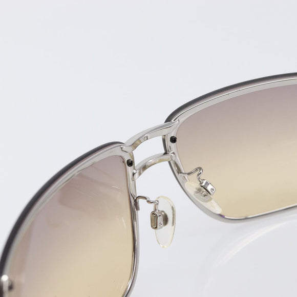 CHANEL Sunglasses Plastic Purple Silver CC Auth BA15416