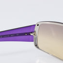 CHANEL Sunglasses Plastic Purple Silver CC Auth BA15416-18