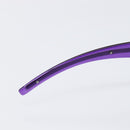 CHANEL Sunglasses Plastic Purple Silver CC Auth BA15416-11