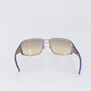 CHANEL Sunglasses Plastic Purple Silver CC Auth BA15416-2
