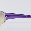 CHANEL Sunglasses Plastic Purple Silver CC Auth BA15416-8