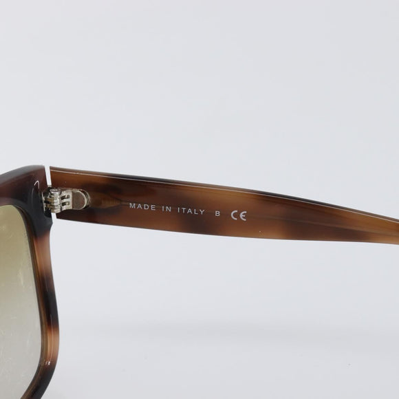 CHANEL Sunglasses Plastic Brown Silver CC Auth BA15428