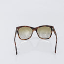 CHANEL Sunglasses Plastic Brown Silver CC Auth BA15428-2