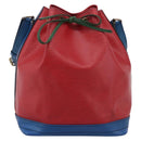 LOUIS VUITTON Epi Noe Shoulder Bag Red Green Blue M44082 LV Auth BA15430-13
