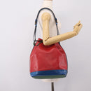 LOUIS VUITTON Epi Noe Shoulder Bag Red Green Blue M44082 LV Auth BA15430-21