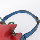 LOUIS VUITTON Epi Noe Shoulder Bag Red Green Blue M44082 LV Auth BA15430-8