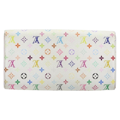 LOUIS VUITTON Monogram Multicolor Portefeiulle Sarah White M93745 Auth BA15433 - 0