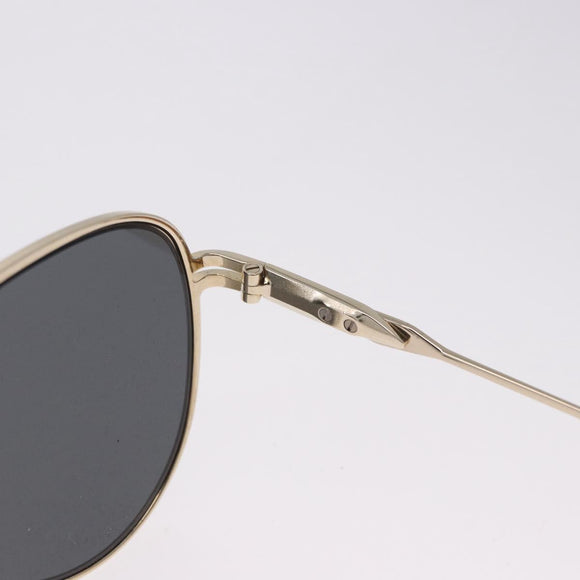 PRADA Sunglasses Metal Gold Black Auth BA15434