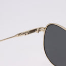 PRADA Sunglasses Metal Gold Black Auth BA15434-12