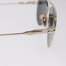 PRADA Sunglasses Metal Gold Black Auth BA15434-8