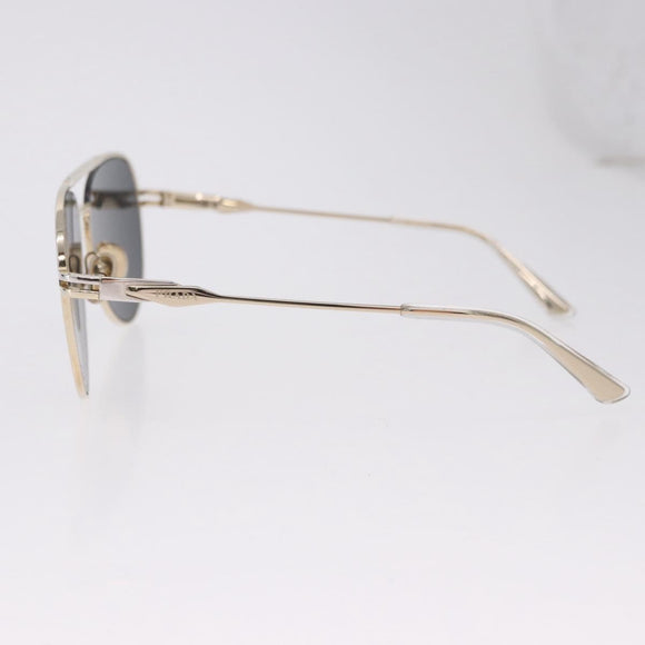 PRADA Sunglasses Metal Gold Black Auth BA15434
