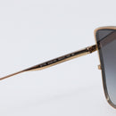BVLGARI Sunglasses Plastic Black Gold Tone Auth BA15436V-15