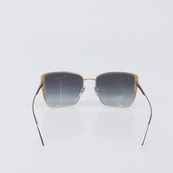 BVLGARI Sunglasses Plastic Black Gold Tone Auth BA15436V