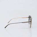 BVLGARI Sunglasses Plastic Black Gold Tone Auth BA15436V-5