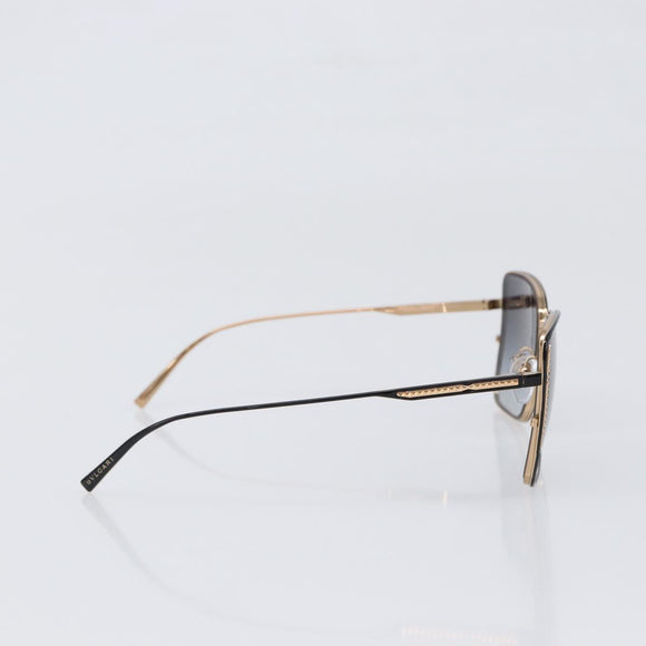 BVLGARI Sunglasses Plastic Black Gold Tone Auth BA15436V