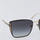BVLGARI Sunglasses Plastic Black Gold Tone Auth BA15436V-6