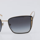 BVLGARI Sunglasses Plastic Black Gold Tone Auth BA15436V-7