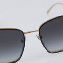 BVLGARI Sunglasses Plastic Black Gold Tone Auth BA15436V-8