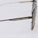 BVLGARI Sunglasses Plastic Black Gold Tone Auth BA15436V-9