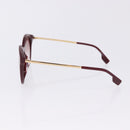 BURBERRY Sunglasses Plastic 2 Set Red Silver Gold Auth BA15437-7
