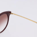 BURBERRY Sunglasses Plastic 2 Set Red Silver Gold Auth BA15437-8