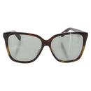 SAINT LAURENT Sunglasses Plastic 2 Set Brown Black Auth BA15438-2
