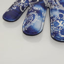 LOUIS VUITTON Monogram Bandana HIGH 5 Pouch White Blue M81410 LV Auth BA1543SM-16