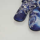 LOUIS VUITTON Monogram Bandana HIGH 5 Pouch White Blue M81410 LV Auth BA1543SM-17