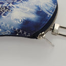 LOUIS VUITTON Monogram Bandana HIGH 5 Pouch White Blue M81410 LV Auth BA1543SM-18