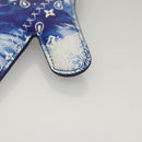 LOUIS VUITTON Monogram Bandana HIGH 5 Pouch White Blue M81410 LV Auth BA1543SM-14