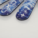 LOUIS VUITTON Monogram Bandana HIGH 5 Pouch White Blue M81410 LV Auth BA1543SM-7