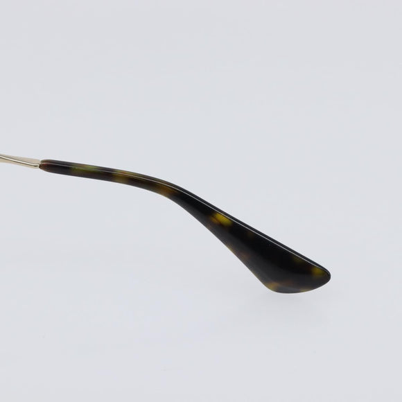 PRADA Sunglasses Plastic Black Gold Tone Auth BA15440