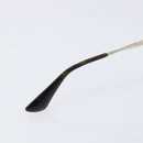 PRADA Sunglasses Plastic Black Gold Tone Auth BA15440-15