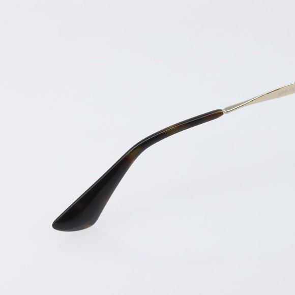 PRADA Sunglasses Plastic Black Gold Tone Auth BA15440
