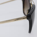 PRADA Sunglasses Plastic Black Gold Tone Auth BA15440-9