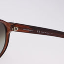 Salvatore Ferragamo Sunglasses Plastic Brown Gold Tone Auth BA15441V-11