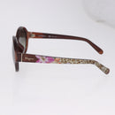 Salvatore Ferragamo Sunglasses Plastic Brown Gold Tone Auth BA15441V-9