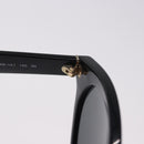 PRADA Sunglasses Plastic Black Gold Tone Auth BA15442-10