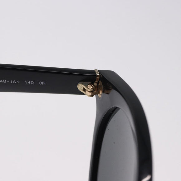 PRADA Sunglasses Plastic Black Gold Tone Auth BA15442