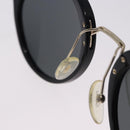 PRADA Sunglasses Plastic Black Gold Tone Auth BA15442-15