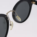 PRADA Sunglasses Plastic Black Gold Tone Auth BA15442-16