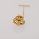 SAINT LAURENT dunhill Cuffs Tie Pin Metal 4 Set Gold Tone Silver Auth BA15443-10