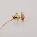SAINT LAURENT dunhill Cuffs Tie Pin Metal 4 Set Gold Tone Silver Auth BA15443-13