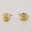 SAINT LAURENT dunhill Cuffs Tie Pin Metal 4 Set Gold Tone Silver Auth BA15443-2