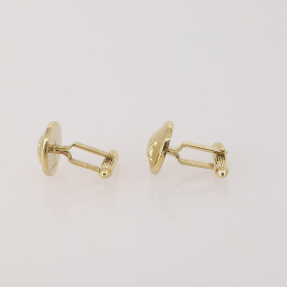 SAINT LAURENT dunhill Cuffs Tie Pin Metal 4 Set Gold Tone Silver Auth BA15443