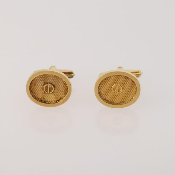 SAINT LAURENT dunhill Cuffs Tie Pin Metal 4 Set Gold Tone Silver Auth BA15443