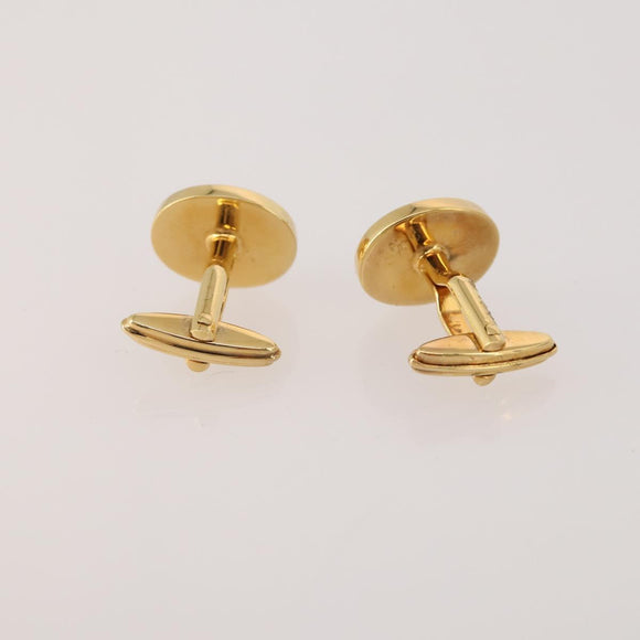 SAINT LAURENT dunhill Cuffs Tie Pin Metal 4 Set Gold Tone Silver Auth BA15443