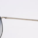 CHANEL Sunglasses Metal Silver Black CC Auth BA15445M-15