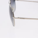 CHANEL Sunglasses Metal Silver Black CC Auth BA15445M-7