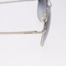 CHANEL Sunglasses Metal Silver Black CC Auth BA15445M-9